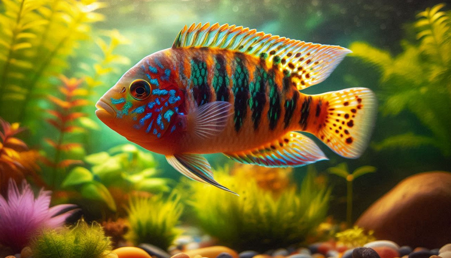 דגי אקווריום סוורום גולד Severum Cichlid דגי אקווריום סוורום גולד Severum Cichlid